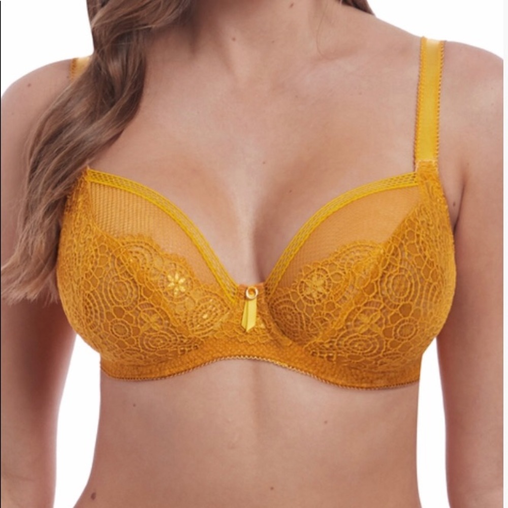 Expression plunge bra California gold